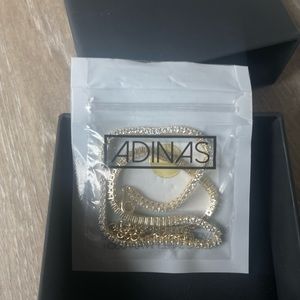 Adinas Jewels 14k Gold tennis necklace